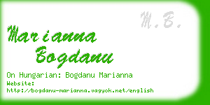 marianna bogdanu business card